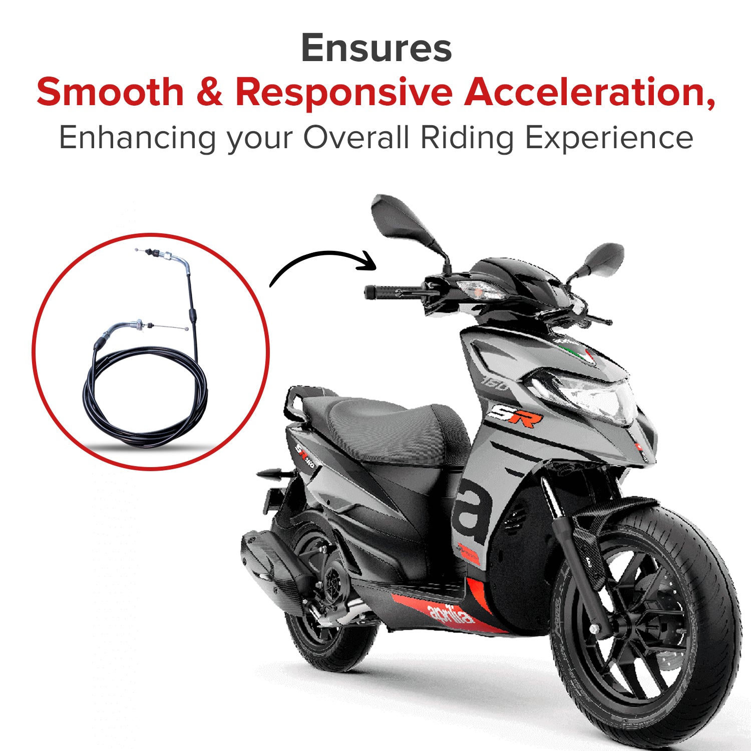 80" Throttle Cable for 50cc, 125cc, & 150cc Scooters