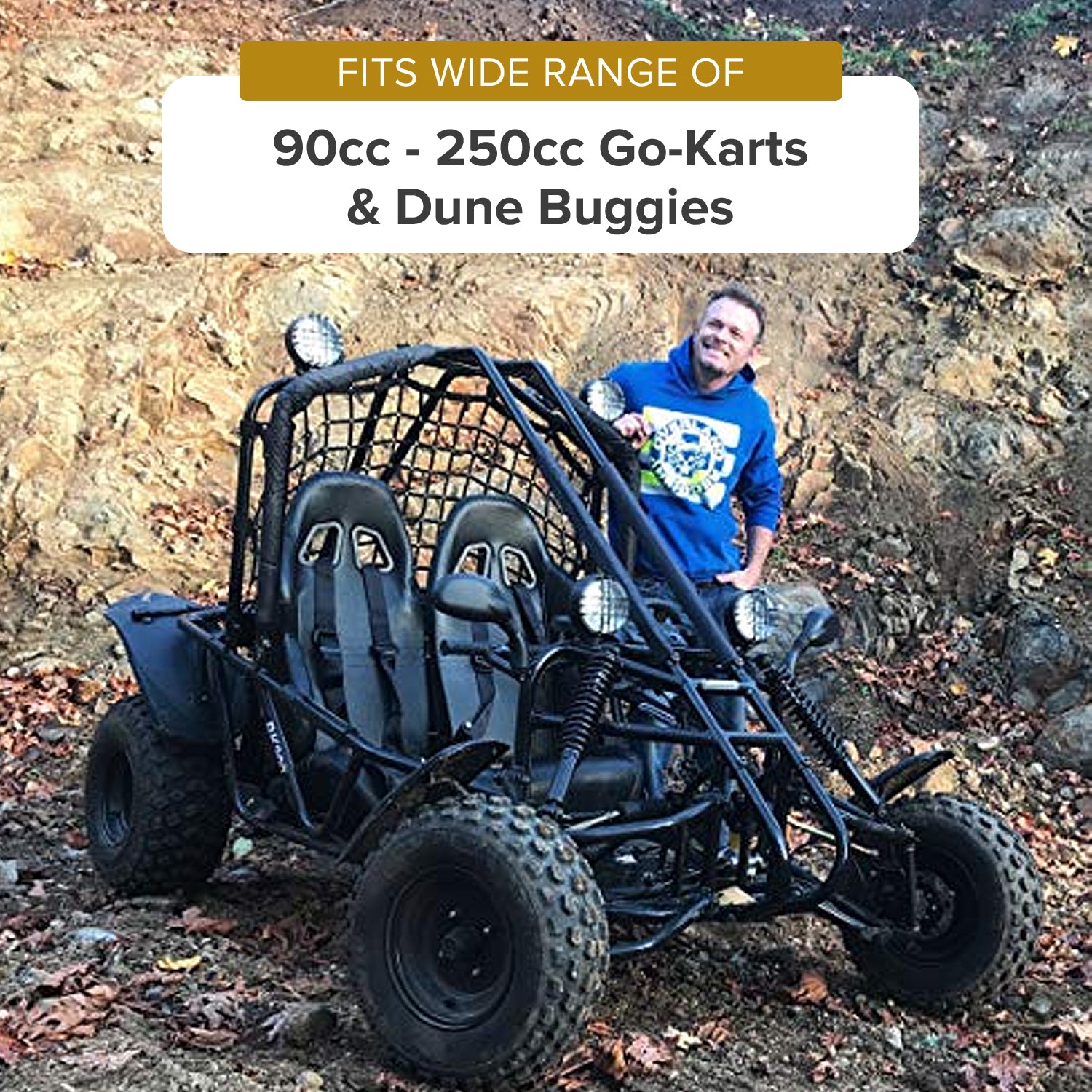 Hydraulic Master Brake Cylinder for 90cc - 250cc Go-Karts & Dune Buggies