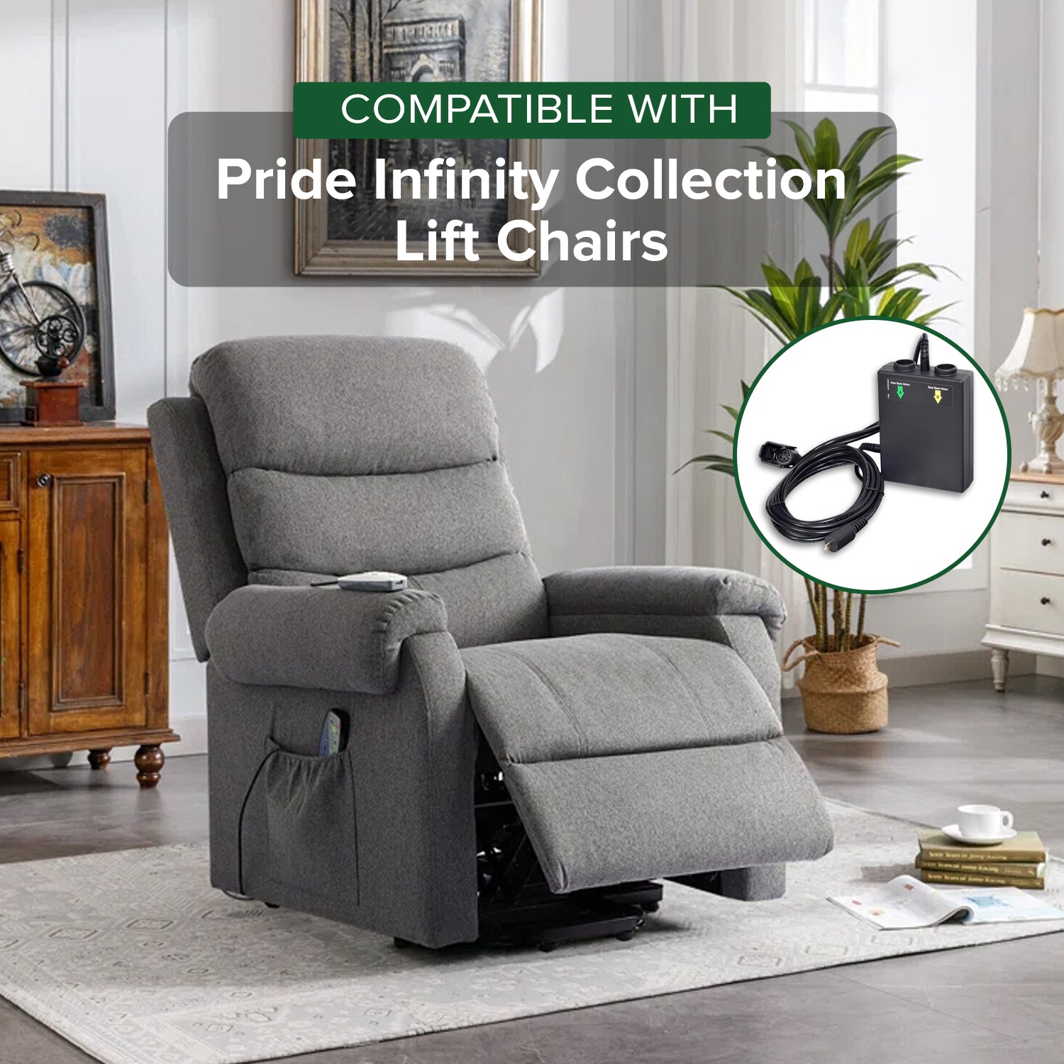 Infinite Position Motor Control Box for Pride Infinity Collection Lift Chairs (ELE132831)