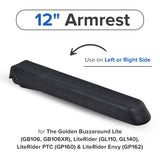12" Armrest for the Golden Buzzaround Lite (GB106, GB106XR), LiteRider  (GL110, GL140), LiteRider PTC (GP160) & LiteRider Envy (GP162) (WC6A405A)