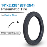 14"x2.125" (57-254) Pneumatic Tire for Electric Bikes