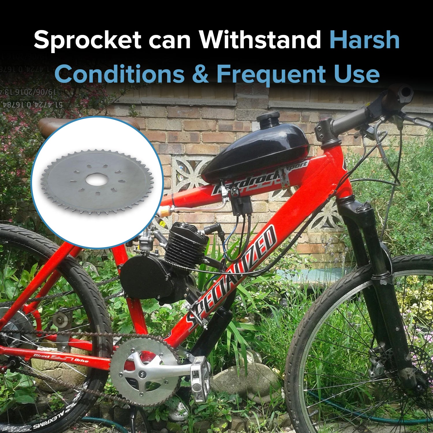 9-Hole Sprocket for 48cc - 80cc 2-Stroke Bicycle Engine Kits