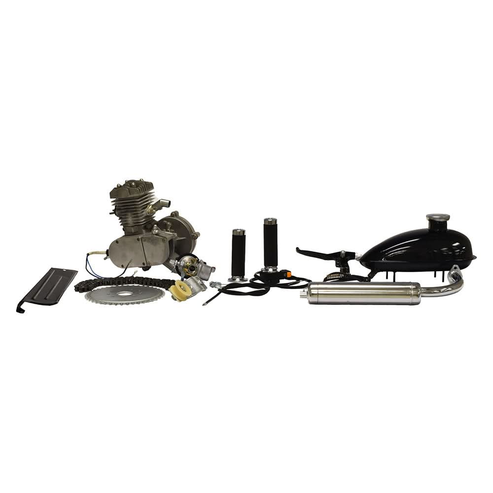 Full 80cc 2-Stroke Engine Motor Kit for Motorized Bicycle Bike Gas Powered Black Full 80cc 2-Stroke Engine Motor Kit for Motorized Bicycle Bike Gas Powered Black