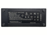Data label on the AlveyTech 48 volt AGM scooter charger: 57.6V 2.0A output, 100-240VAC input