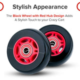 76 mm x 30 mm Caster Wheels for the Razor Crazy Cart (V7+), Crazy Cart DLX (V1+), Crazy Cart Shift (V1+), & Crazy Cart XL (V3+) (Set of 2)