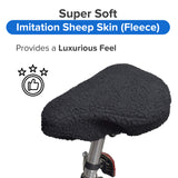 Universal Fleece Seat Cover for Bike & Scooter Seats
