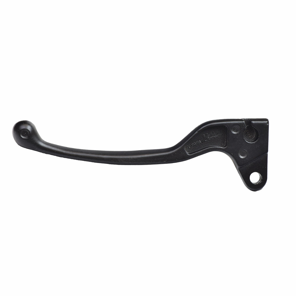 5-3/4 Black Right Side Scooter Brake Lever featuring a black plastic lever with holes, designed for cable brake systems on gas scooters.