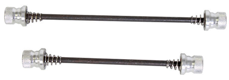 Close-up of the 5 mm Hex Skewer, a rectangular bike accessory with a visible bolt and black metal rod, ideal for scooters and bikes.