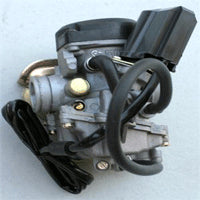 Close-up of a 50cc GY6 139QMB Scooter Carburetor with Electric Choke, showcasing intricate metal components.