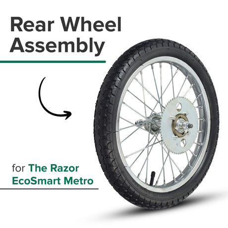 Rear Wheel Assembly for the Razor EcoSmart Metro