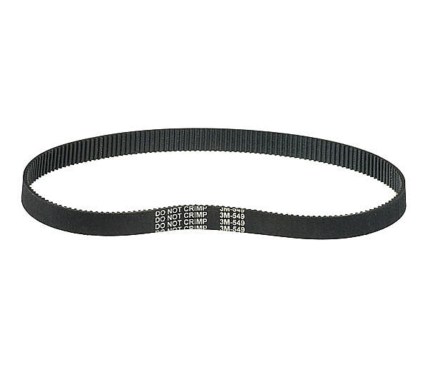 549-3M/14 Drive Belt for 1st generation Razor E-Punk, black with white text, suitable for other scooter models.