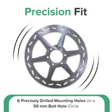 180 mm Rear Brake Disc for the Oryxearth 105cc 4-Stroke Mini Bike