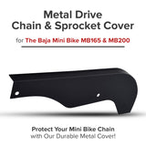 Metal Drive Chain & Sprocket Cover for Baja MB165, MB200, Falcon 200, & Massimo Warrior MB200 Mini Bikes