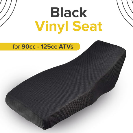 Black Vinyl Seat for 90cc - 125cc ATVs