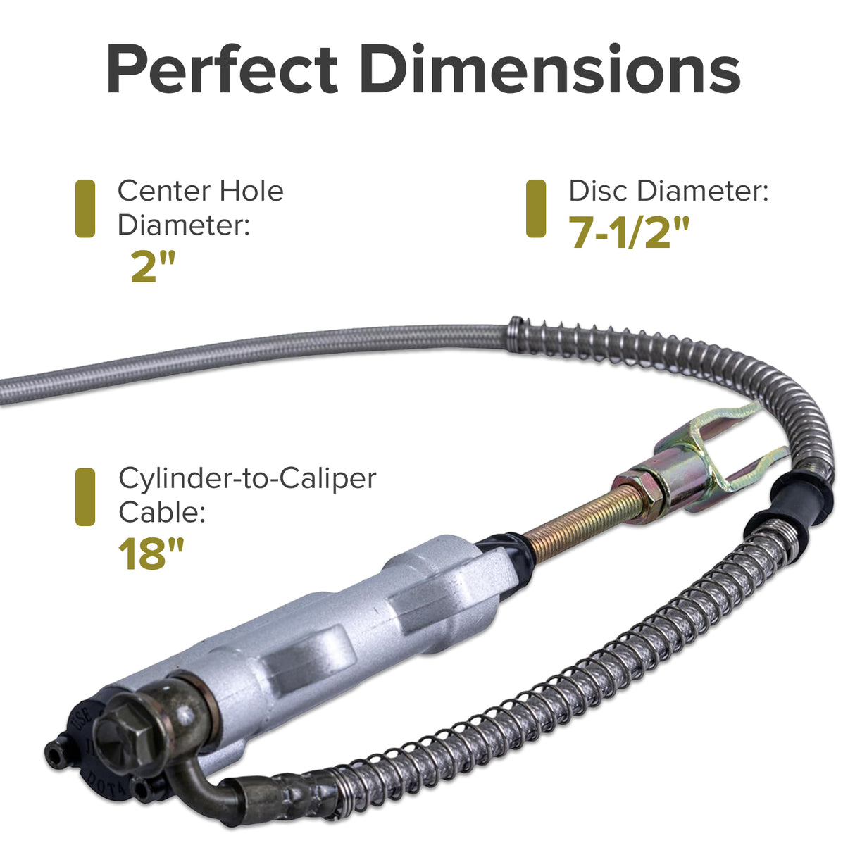 Rear Foot Brake, Disc, Pads, & Master Cylinder Assembly for 110cc & 125cc Dirt Bikes