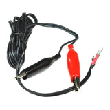 6 Volt Direct Connect 6BC0500D-1 Battery Charger for Flybar Electric Bumper Cars featuring black wire with red and black alligator clips for direct battery terminal connection.