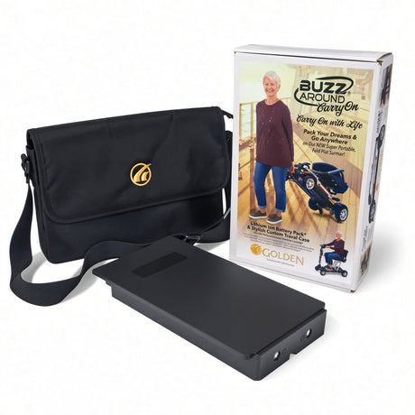 Travel battery pack with case for the Golden Buzzaround Carryon