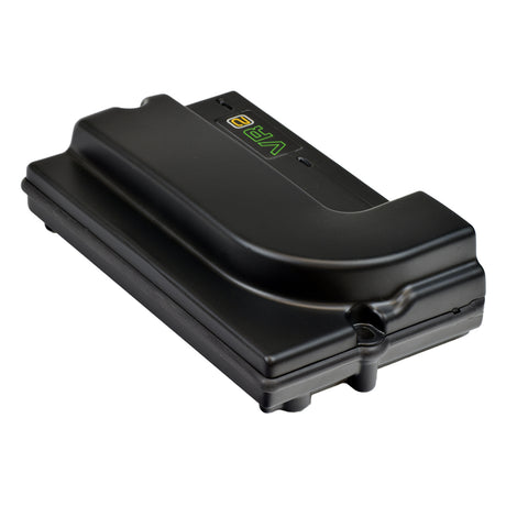 60 Amp VR2 Controller for the Jazzy Select 14 & Select 14 XL power chairs, featuring a green logo and text on a black electronic device, designed for use with an on-board battery charger.