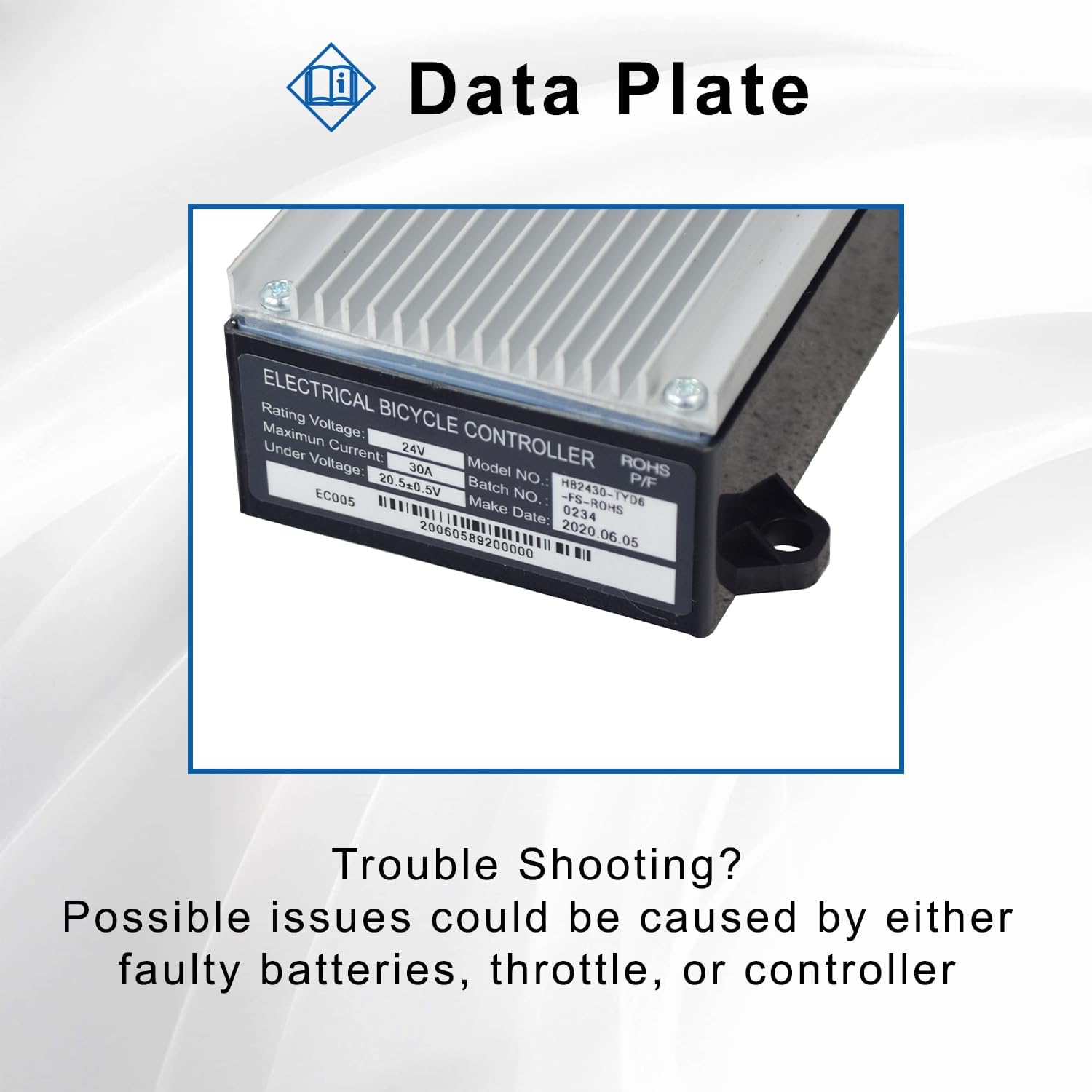 Razor MX400 (Versions 1-32) HB2430-TYD6-FS 6-Wire Throttle & Control Module Bundle