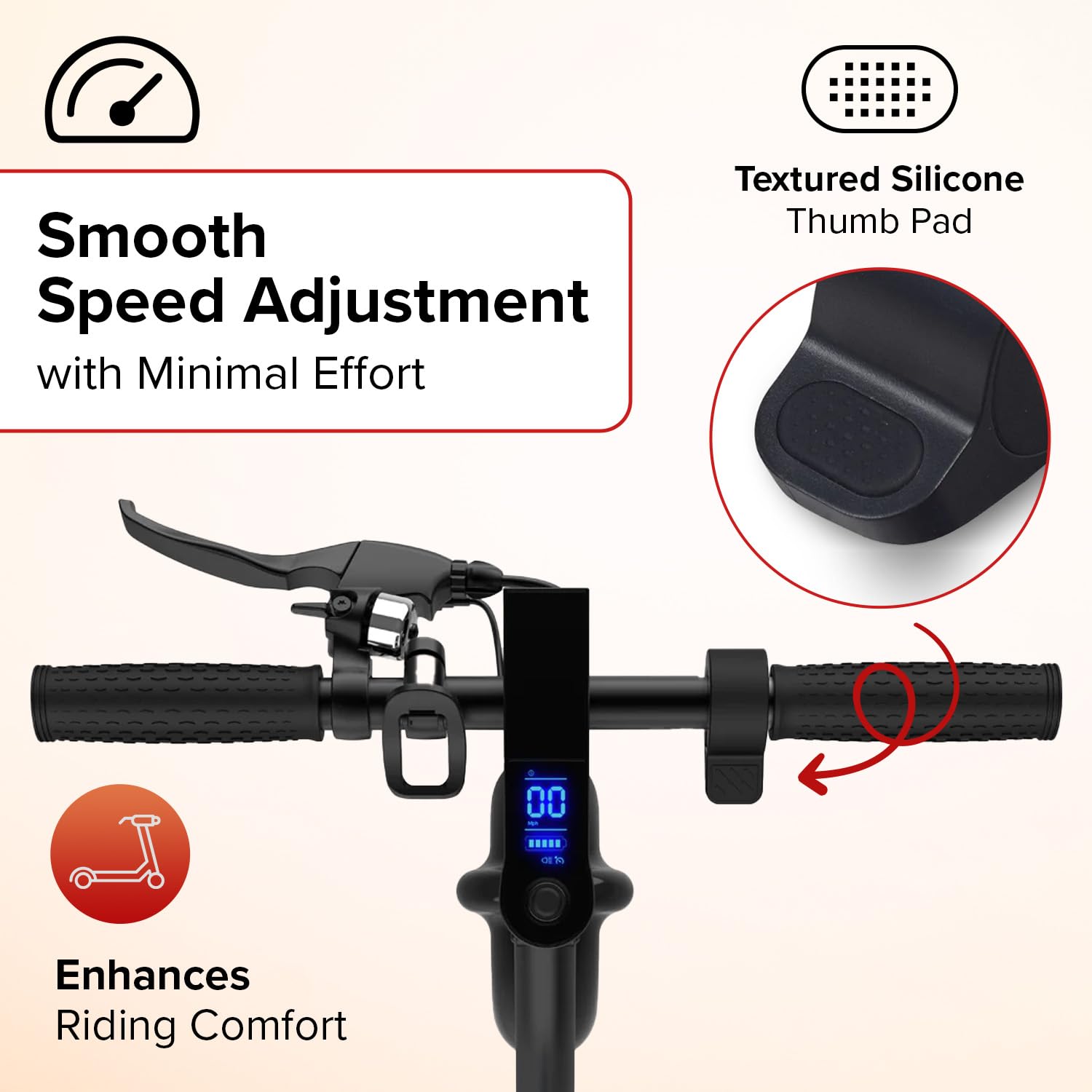 3-Wire Thumb Throttle for GOTRAX Apex, Apex LE, & Apex XL Electric Scooters