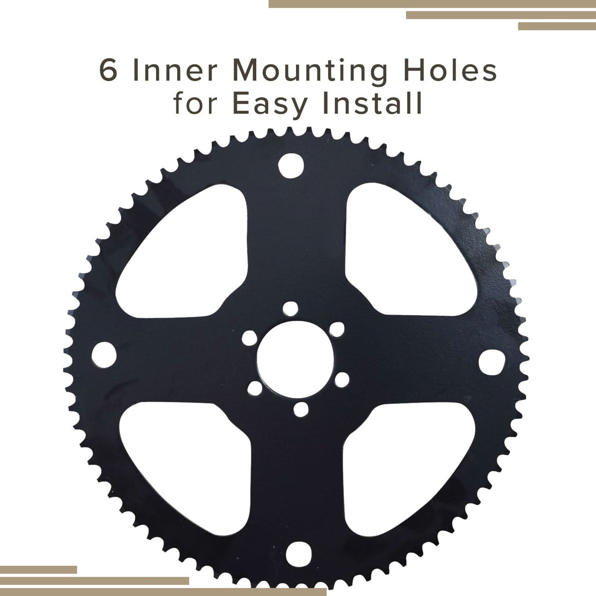 75 Tooth #35 Chain Rear Wheel Sprocket for the Realtree RT100 Mini Bike