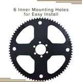 75 Tooth #35 Chain Rear Wheel Sprocket for the Realtree RT100 Mini Bike