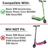 12 Volt Battery for the Razor E90 Accelerator, Power Core 90,  Power Core E90  (Versions 1-2+), & Power Core E90  Glow (Versions 1+)