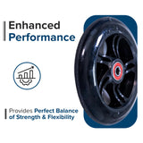 110 mm Pro Kick Scooter Wheel with 5-Clover Core (Set of 2)