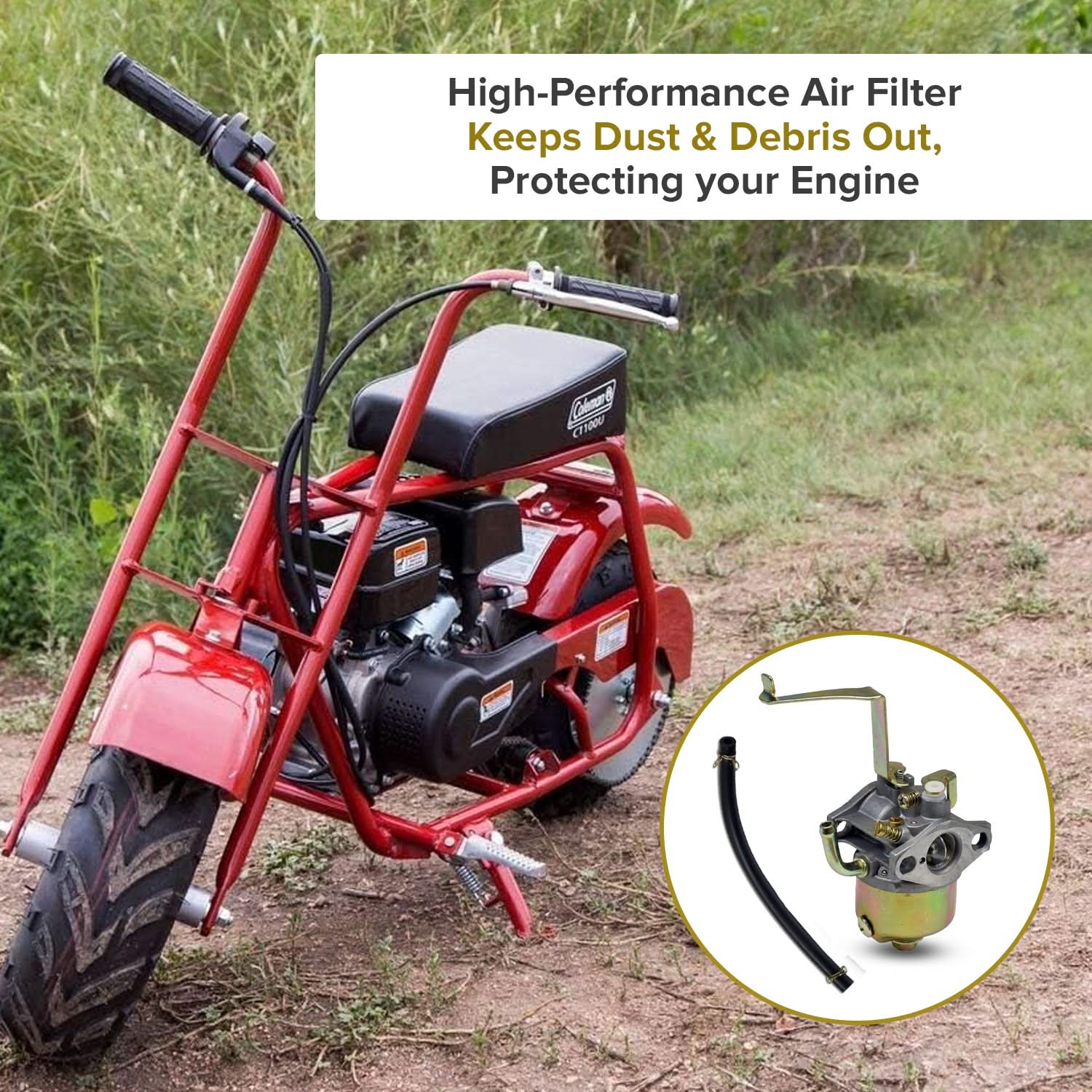 coleman mini bike ct100u top speed Yamaha Carburetor, Yamaha IE45, Yamaha 152F, Yamaha 154F – Monster Scooter Parts