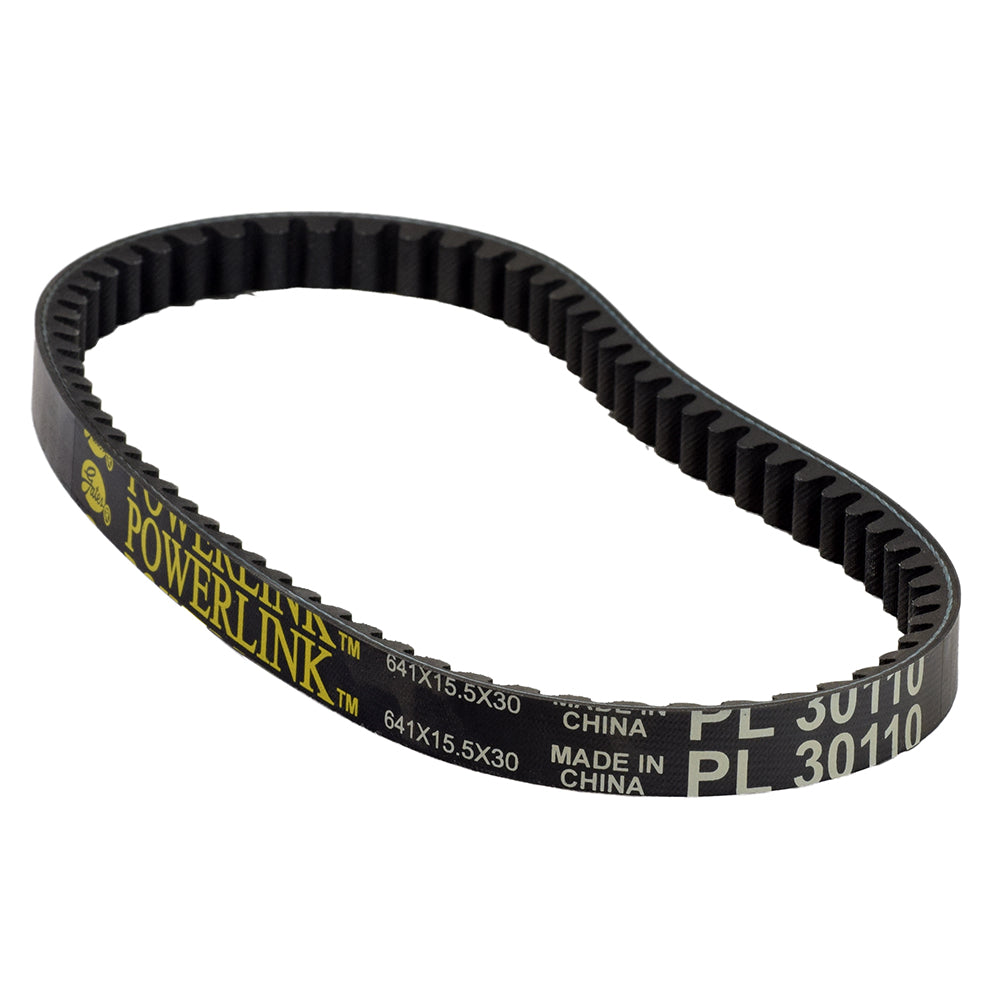 641-15.5-30 Premium Scooter CVT Belt for Honda Elite SA50, featuring durable black material with prominent text, designed for GY6 139QMB 4-stroke engine gas scooters.