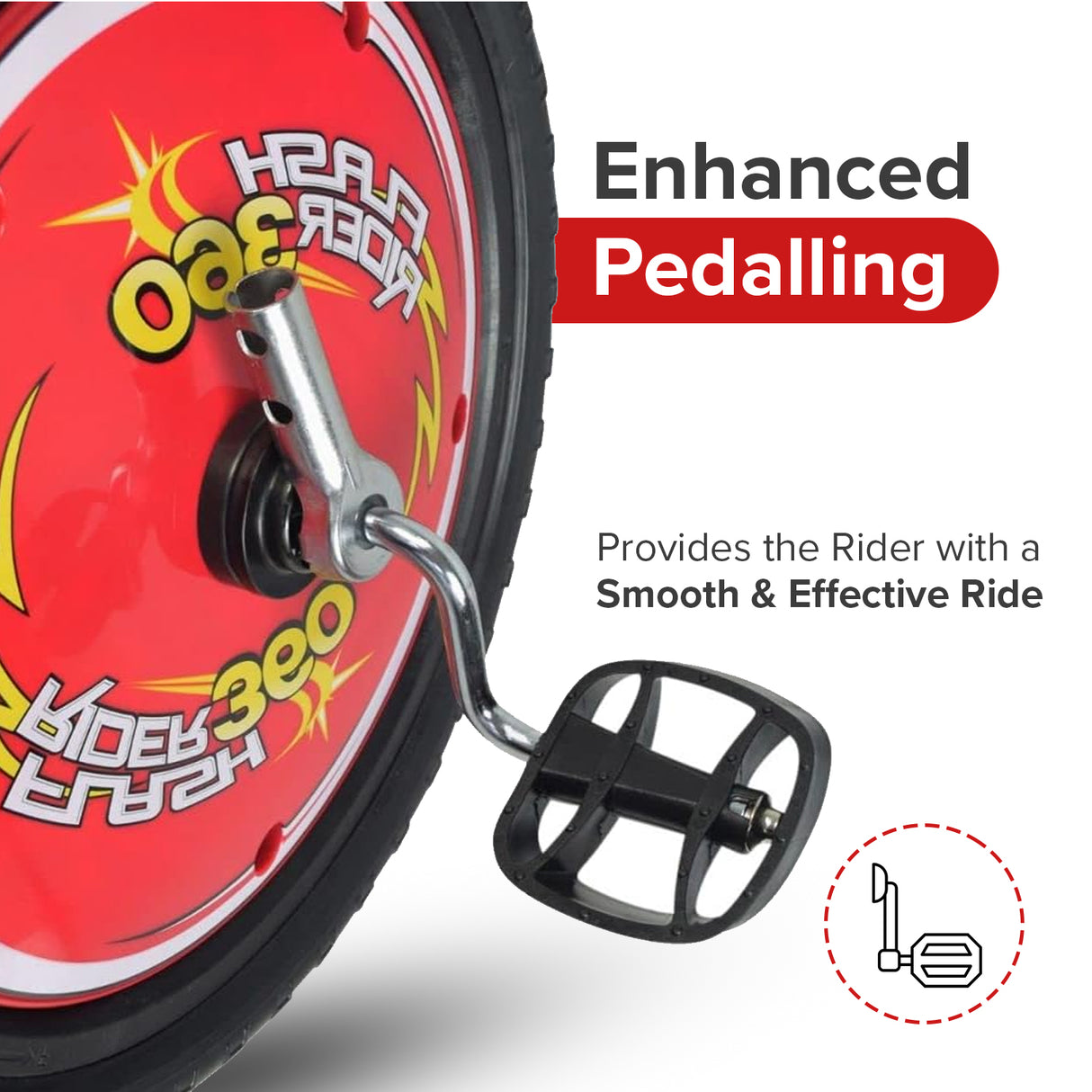 Front Wheel with Pedals for the Razor FlashRider 360