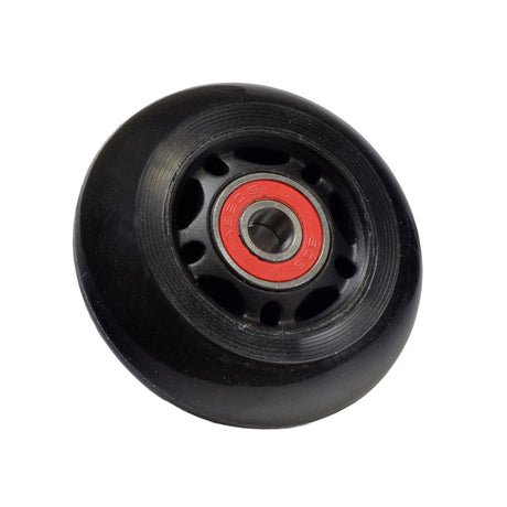 64 mm rear caster wheels for Razor Rift & Siege Caster Kick Scooters (Set of 2), featuring a black wheel with a red center, designed for enhanced carving and drifting capabilities.