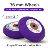 Rear Caster Wheels for the Razor PowerRider 360 (Set of 2)