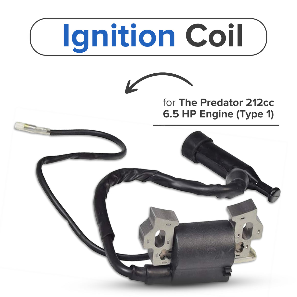 196cc 6.5 Hp (Honda GX200 Clone) Ignition Coil for the Baja Mini Bike MB165 & MB200 (Baja Heat, Mini Baja, Baja Warrior)