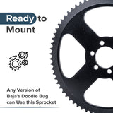 #35 Chain 70 Tooth Sprocket for the Baja Doodle Bug Mini Bike (Blitz, Dirt Bug, Racer)