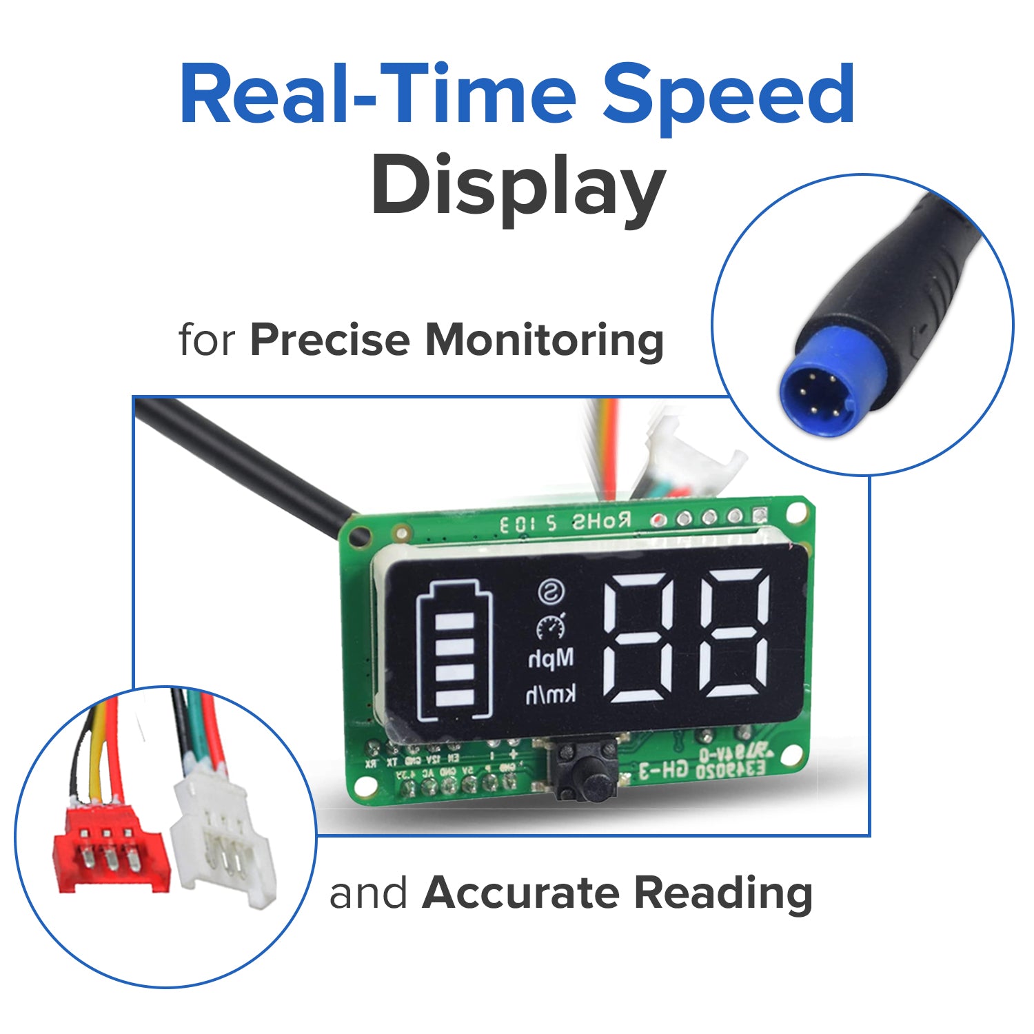 Electronic Dashboard Display for the Hover-1 Comet Electric Scooter