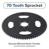 #35 Chain 70 Tooth Sprocket for the Baja Doodle Bug Mini Bike (Blitz, Dirt Bug, Racer)