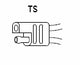 Power Wheels Battery - 6 Volt S / TS Connector (Premium); a black and white sketch of a car exhaust system, illustrating the replacement battery connectors for older Power Wheels models.