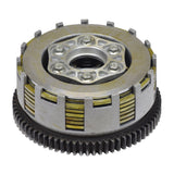 Clutch Assembly with 7 Plates for 250cc ATVs & Dirt Bikes, featuring a detailed metal gear and nut, ideal for upgrading Coolster or TaoTao ATVs.