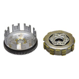 Clutch Assembly with 7 Plates for 250cc ATVs & Dirt Bikes, featuring a close-up of a metal gear with a central hole, ideal for upgrading Coolster or TaoTao ATVs.