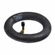 7x1-3/4 Wheelchair Inner Tube with Angled Valve Stem, shown as a black rubber tube with a valve, perfect for specific wheelchair tire sizes.