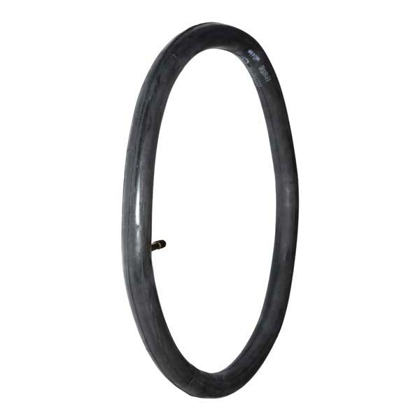 700c X 35 mm Inner Tube for Electric Bikes, featuring a black circular rubber tube designed as a replacement part for Currie models like the eZip Rapido and IZIP Street Enlightened.