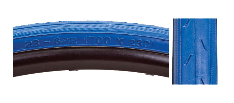 Close-up of the 700x23 Super HP CST740 Bicycle Tire, highlighting the detailed tread pattern and high-performance design.