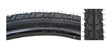 Close-up of the 700x38 Black Hybrid Nimbus Bicycle Tire from Sunlite, showcasing its tread pattern and robust build.