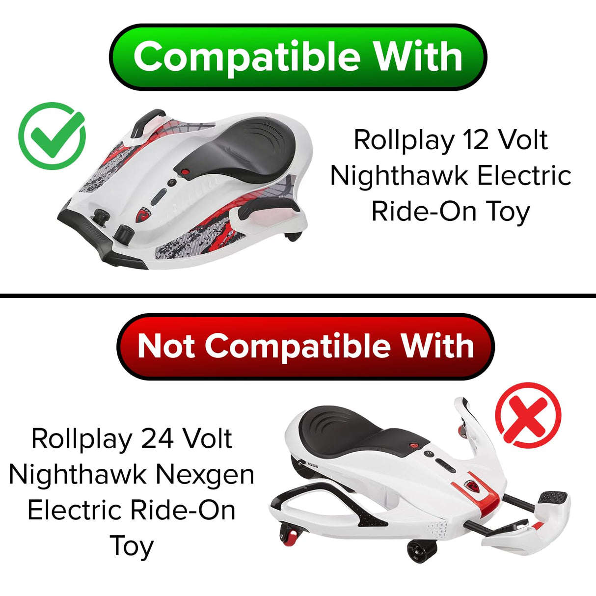 12 Volt Battery for the Rollplay Nighthawk
