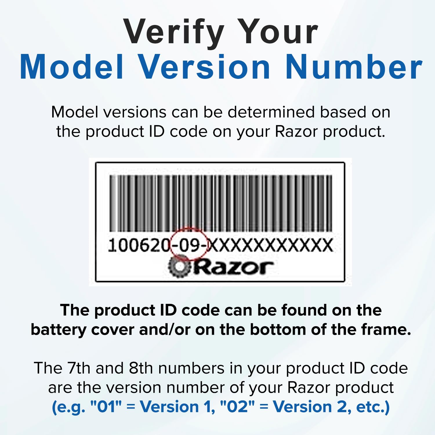 24 Volt Battery Pack for the Razor E200 & Razor E225