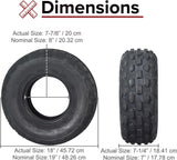 19x7.00-8 Knobby Tire for the Massimo Warrior 200 MB200 Mini Bike
