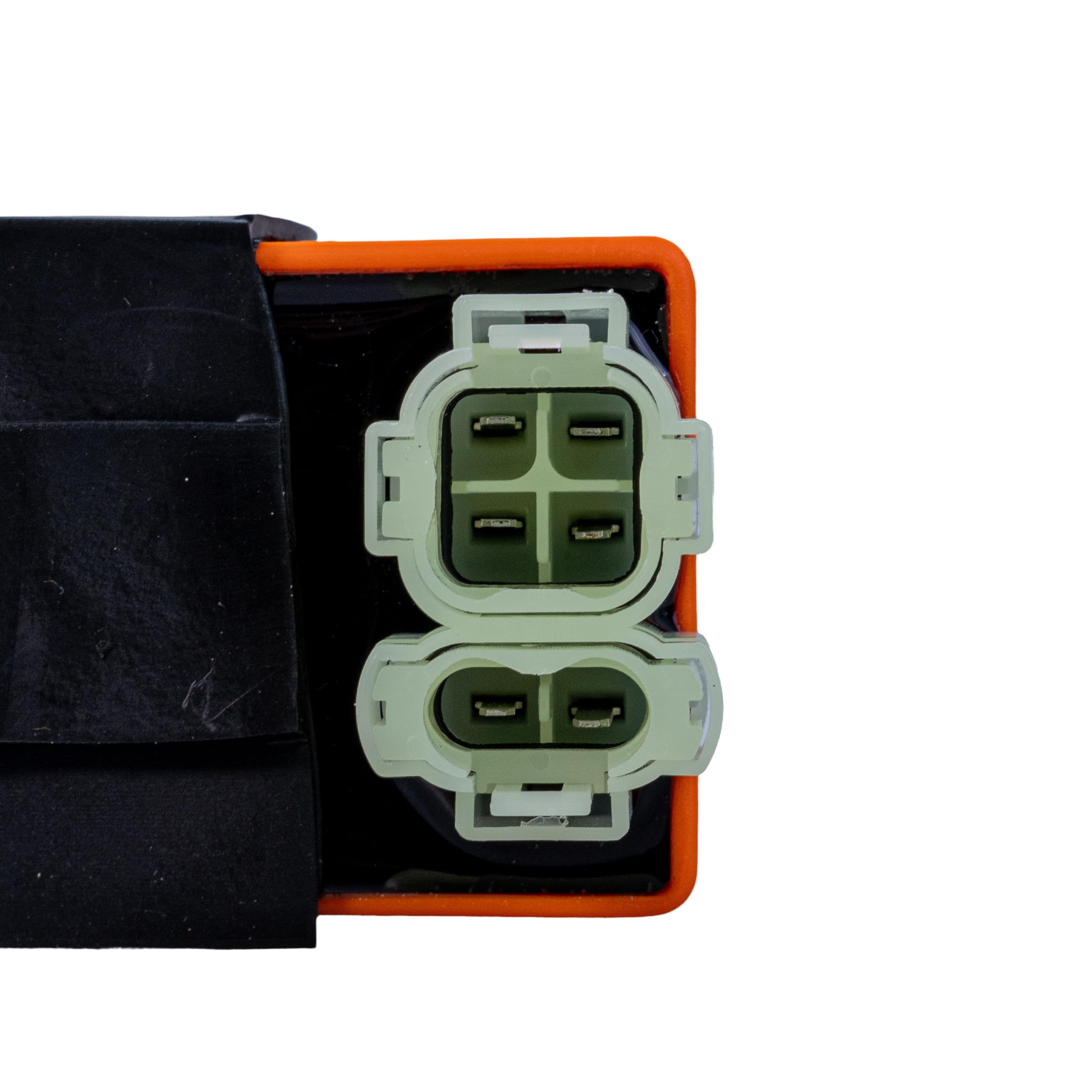 DC High Performance CDI Module (Ignitor) for 50cc, 90cc, 110cc, 125cc, & 150cc Gas Scooters & ATVs - 6 Pin Rounded Connector (Orange)