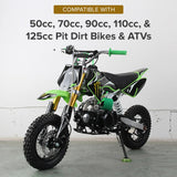 #420 Chain - 14 Tooth Front Sprocket for 50cc, 70cc, 90c, 110cc, & 125cc Pit Dirt Bikes & ATVs with 17 mm Shaft