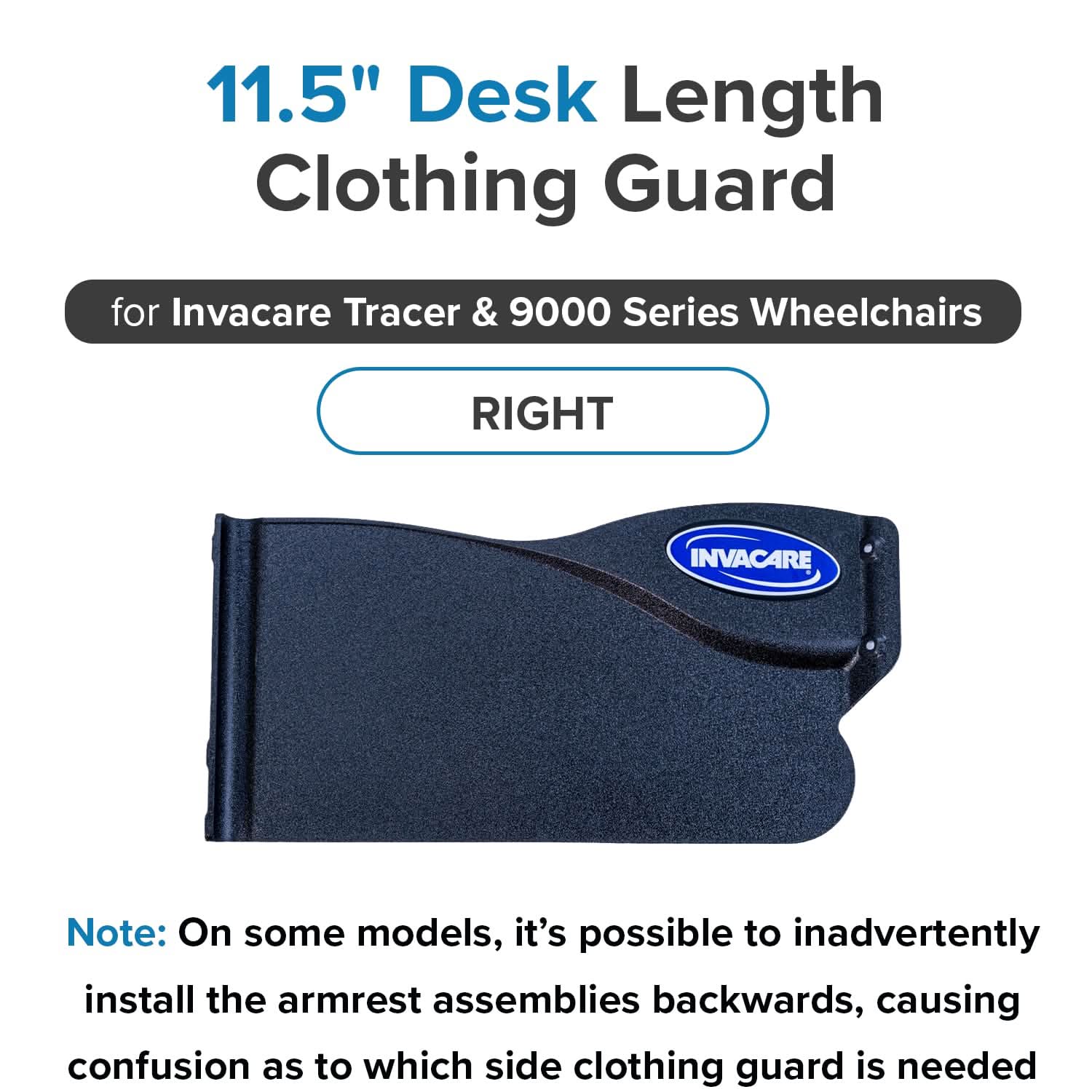 Desk Length Clothing Guard for Invacare Tracer & 9000 Series Wheelchairs